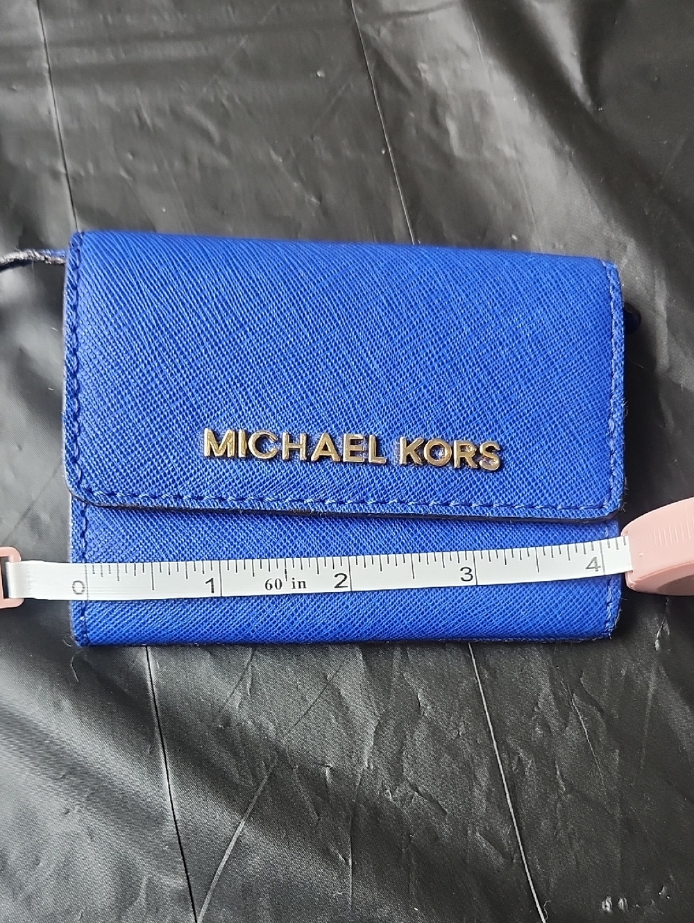 Michael Kors Royal Blue Leather Wristlet Wallet